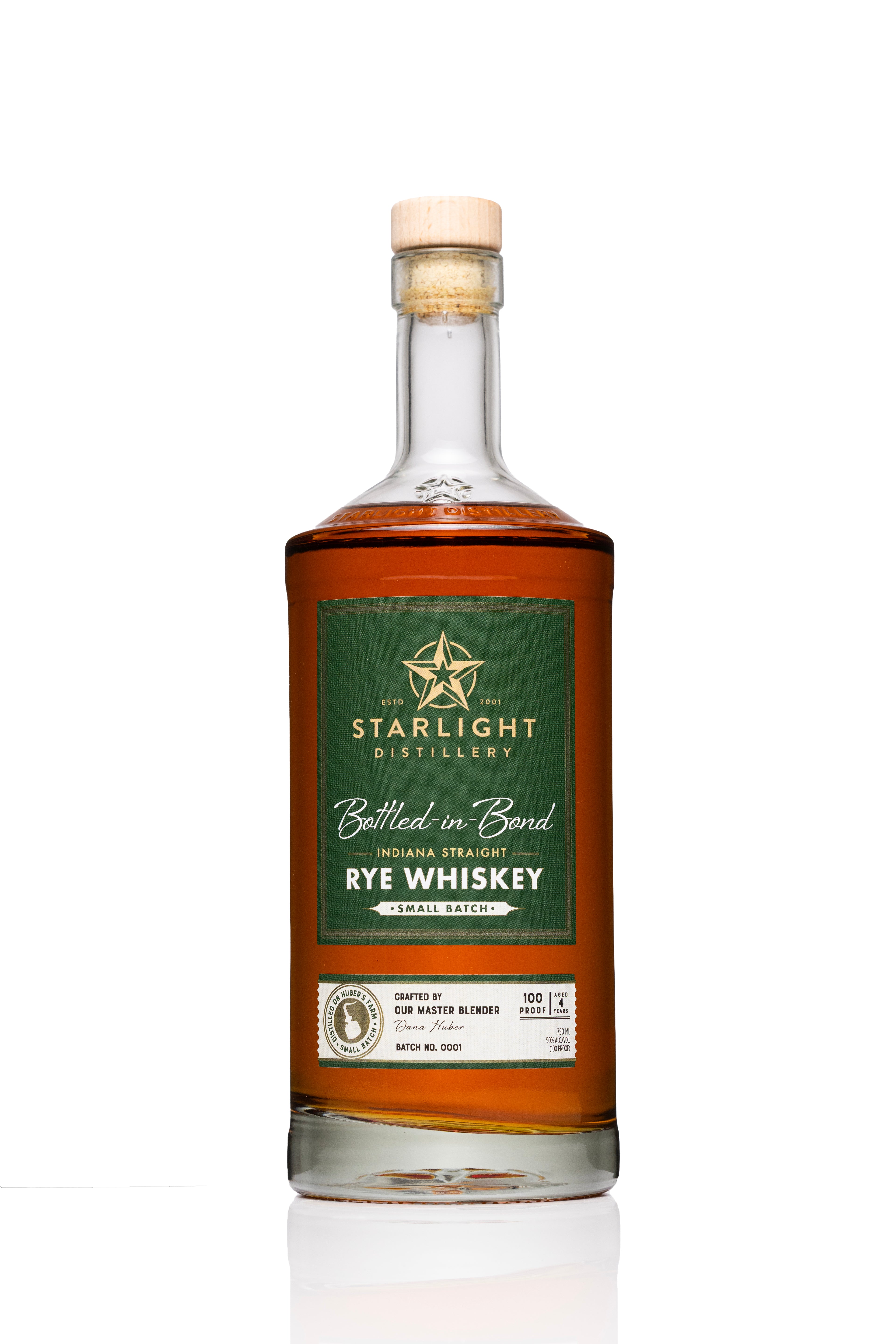 Starlight Distillery Bottled-in-Bond Rye Whiskey